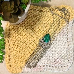 Maurices Long Green Marble Necklace